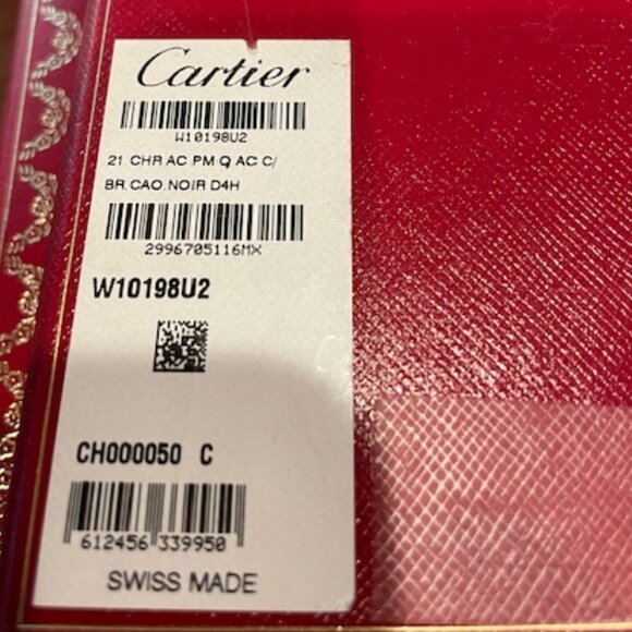 Authentic Cartier Chronoscaph Chronograph Quartz Black Dial Ladies Watch - Picture 11 of 13